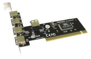 USB 2.0 PCI Card 4 Plus 1