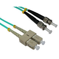 0.5m ST to SC OM3 Fibre Optic Network Cable