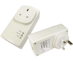 200 Mbps Homeplug Adapter with Pass Through Twin Pack