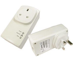 500 Mbps Homeplug Adapter with Pass Through Twin Pack