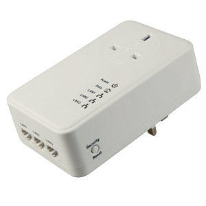 500 Mbps Homeplug with 3 Ethernet Ports