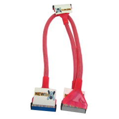 Red UV ATA133 fast IDE cable 90cm