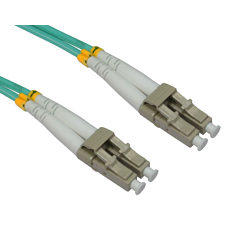 30m OM3 LC-LC 50/125 Fibre Cable Aqua