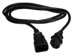 1m IEC Power Extension Cable C13F to C14M