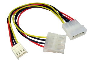 15cm 4-Pin Molex M-4-Pin Molex F+Floppy Drive Power