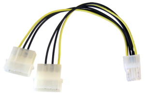 15cm 6-Pin Pci Express 2x Molex Rounded Pin