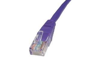 10m CAT5e Patch Cable Violet Full Copper 24AWG