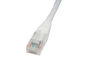 2m CAT5e Patch Cable White Full Copper 24AWG