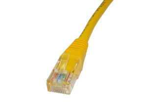 20m CAT5e Patch Cable Yellow Full Copper 24AWG