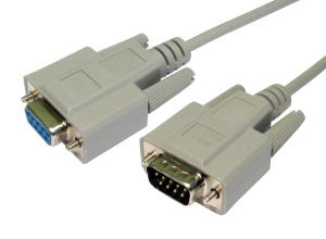 2m Null Modem Cable D9 Male to D9 Female