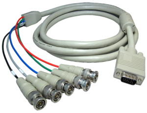 3m 5x BNC to VGA Cable