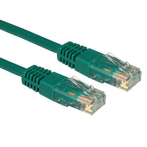 1.5M CAT5e Cable UTP Full Copper 26AWG Green