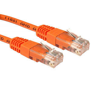 10M Patch Cable CAT5e UTP Full Copper 26AWG Orange