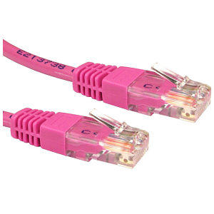 2M Pink Patch Cable CAT5e UTP Full Copper 26AWG