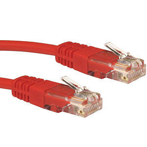 15M Patch Lead CAT5e UTP Full Copper 26AWG Red