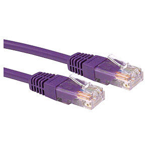 1.5M Ethernet Cable CAT5e UTP Full Copper 26AWG Violet