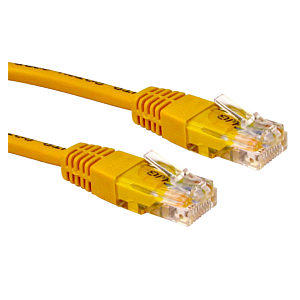 Network Cable 0.25M CAT5e UTP Full Copper 26AWG Yellow