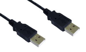 1m USB 2.0 A-Male to A-Male Cable Black
