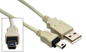 2M USB 2.0 Mini Data Cable
