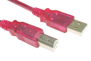 2M USB 2.0 A To B Data Cable Red