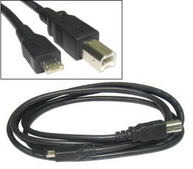 1.8M USB 2.0 Micro Data Cable B Micro A