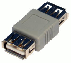 USB 2.0 A F A F Gender Changer Beige