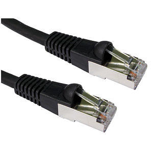 25m Long Network Cable Black CAT6A SSTP LSOH 10GBase-T
