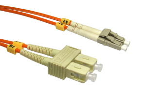 2m OM2 Fibre Optic Cable LC-SC orange 50/125