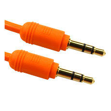 3.5mm Jack Cable Orange 1.2m Premium Gold