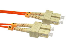 2m OM2 Fibre Optic Cable SC-SC orange 50/125