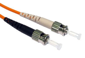 2m OM2 Fibre Optic Cable ST-ST orange 50/125