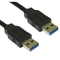 1m USB 3.0 A Male to Male Cable Black