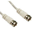 0.5m F-Type Cable for Satellite Sky Virgin Media White