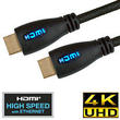 Blue LED Lit HDMI Cable Braided 2m