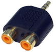 3.5mm Stereo male to 2x RCA-Female Adapter
