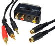 10m SCART connection kit S-VHS RCA audio and composite video
