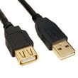 1.8m USB Extension A Male A Female Gold