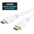 0.5m White HDMI Cable High Speed with Ethernet 1.4 2.0