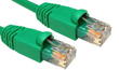 0.5m Snagless CAT5e Patch Cable Green 24 AWG