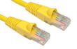 5m LSZH Snagless CAT5e Patch Cable Yellow 24 AWG