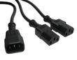 Power Splitter Cable IEC Female to 2x Male 2.5m