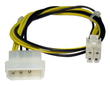 Molex To P4/64 Bit Power 4-Pin Square 15cm
