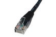 0.25m CAT5e Patch Cable Black Full Copper 24AWG