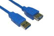 2M USB 3.0 Data Extension Cable A-Male A-Female Blue