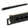 CAT5e 24-Port Patch Panel 0.5u