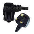 Right Angle Cloverleaf Power Cable 1.8m C5 90 Degree LG TV