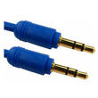 3.5mm Jack Cable Blue 1.2m Premium Gold