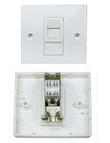 Single CAT6A Shielded RJ45 Network Faceplate