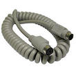 2m Coiled 6 Pin Mini Din Cable