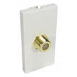 F Type Face Plate Single Socket Wallplate Module